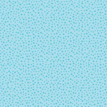 Dini Design - Scrapbook Papier ca. 30x30 cm - Punkte-Blumen - Lagunenblau 10 Bögen