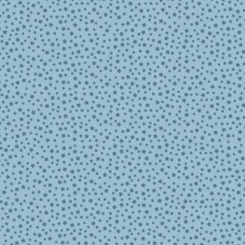 Dini Design - Scrapbook Papier ca. 30x30 cm - Punkte-Blumen - Schwedenblau 10 Bögen