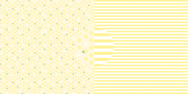 Dini Design - Scrapbook Papier - ca. 30x30cm - Zitronen-Streifen 10 Bögen