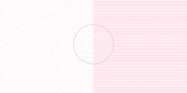 Dini Design - Scrapbook Papier - ca. 30x30cm - zuckerrosa Sterne/Streifen 10 Bögen