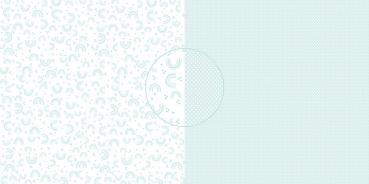 Dini Design - Scrapbook Papier - ca. 30x30cm - zuckerblau Regenbogen/Punkte 10 Bögen