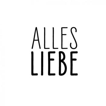 Stempel - Alles Liebe - Ø 25 mm