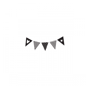 Stempel - Wimpelkette - B 60 x H 25 mm