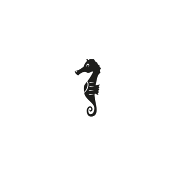 Stempel - Seepferdchen groß - B 30 x H 55 mm