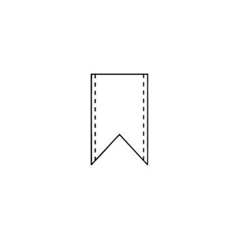 Stempel - Wimpel Umrandung