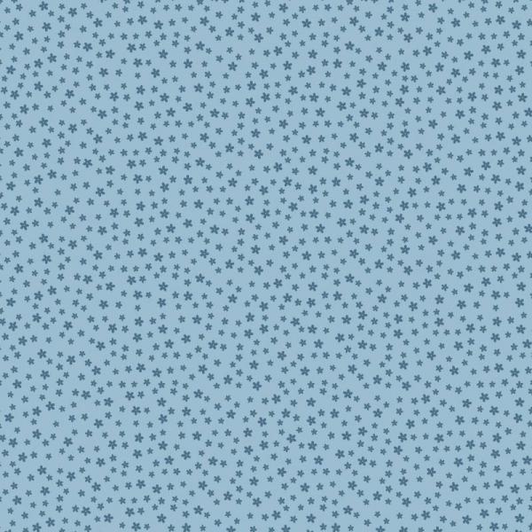 Dini Design - Scrapbook Papier ca. 30x30 cm - Punkte-Blumen - Schwedenblau 10 Bögen