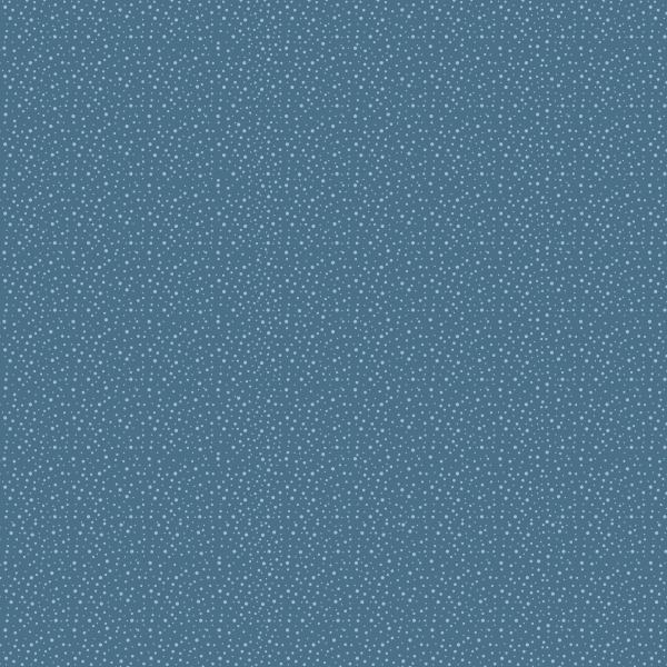 Dini Design - Scrapbook Papier ca. 30x30 cm - Punkte-Blumen - Schwedenblau 10 Bögen