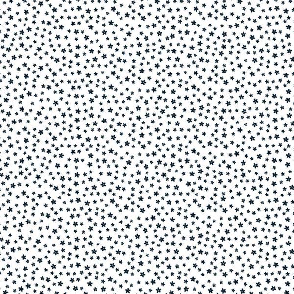 Dini Design - Scrapbook Papier ca. 30x30 cm - Punkte-Blumen - Mitternacht 10 Bögen