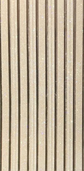 Verzierwachsplatte 100x200mm - Streifen kristall glitter/gold (1 Stück)