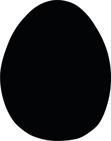 Stempel - Ei flächig - B 22 x H 28 mm