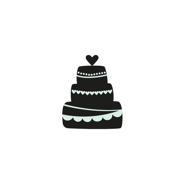 Stempel - Torte groß - B 40 x H 40 mm