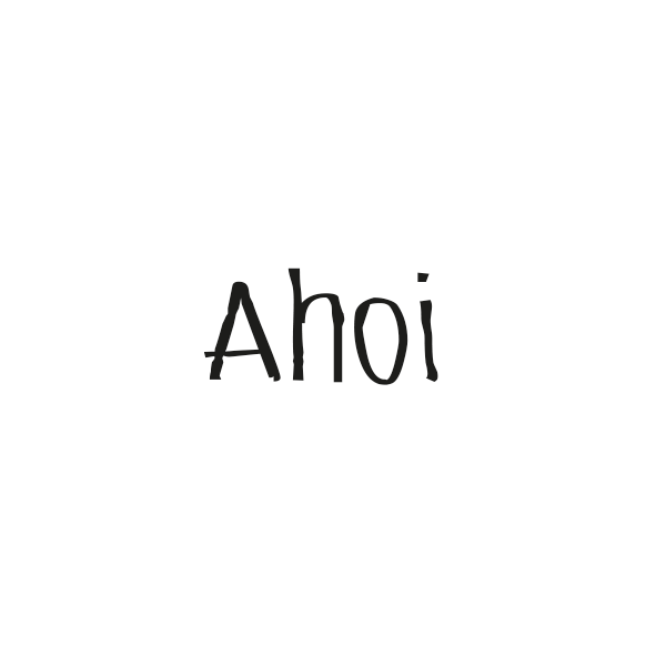 Stempel - Ahoi groß - B 45 x H 20 mm