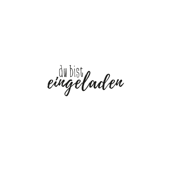 Stempel - du bist eingeladen - B 55 x H 30 mm