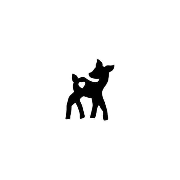 Stempel - Reh flächig