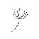 Stempel - Pusteblume - B 45 x H 60 mm