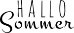 Stempel - Hallo Sommer - B 40 x H 18 mm