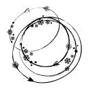 Stempel - Winterkringel mit Pfeil - B 75 x H 75 mm