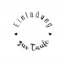 Stempel - Einladung zur Taufe - Ø 30 mm