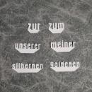 Stanzen "Zusatzworte für Klötzchen" (140)